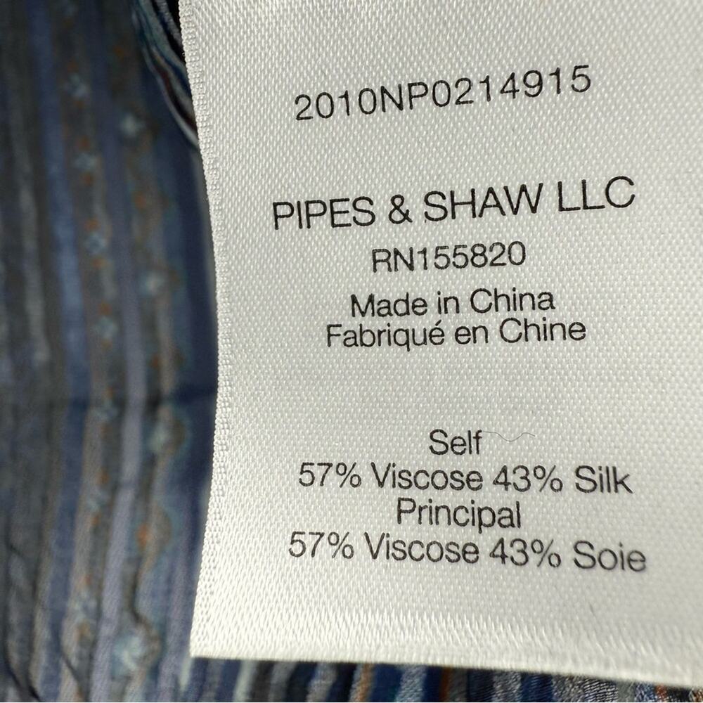 Veronica Beard Mixed Stripe Button Blouse Top Sz 0 - image 7